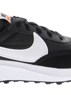 EUC Nike Waffle Debut Mens Black White Running Shoes Sneakers DH9522-001 Size 9